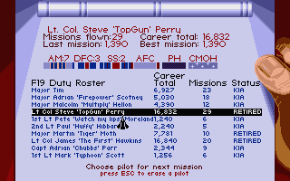 F-19 Stealth Fighter screenshot 4 for Atari ST